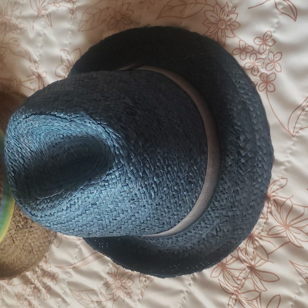United Colors of Benetton Straw Hats 3 Qty  M/L blue, brown , tan - Picture 5 of 6